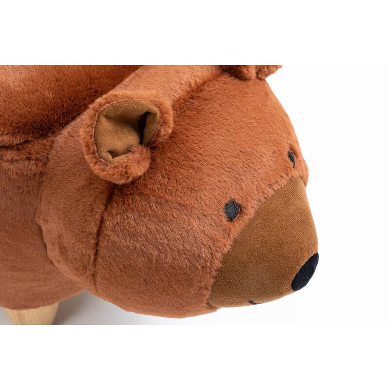Animal Upholstered Storage Kids Ottoman