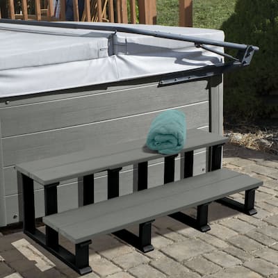 Highwood Eco-Friendly Hot Tub Spa Two Tier Steps 48"