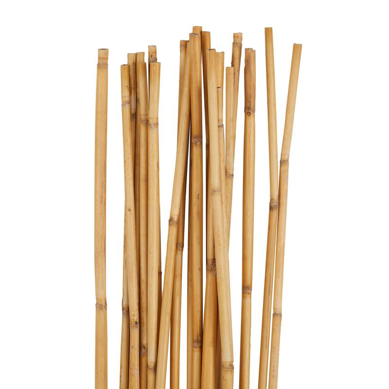 Bamboo Wood Tall Sticks Home Decor Natural Foliage - Light Brown - Roche River Decor