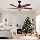 preview thumbnail 156 of 157, YUHAO SylvanAir Modern 52 in. Flush Mount Outdoor/Indoor Ceiling Fan with 3 Solid Wood Blades and DC Reversible Motor