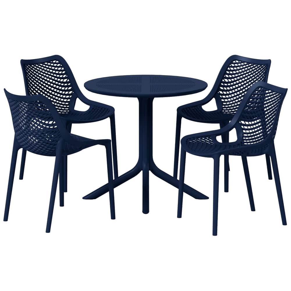 Frond and Form 4-Person Outdoor Round Dining Set