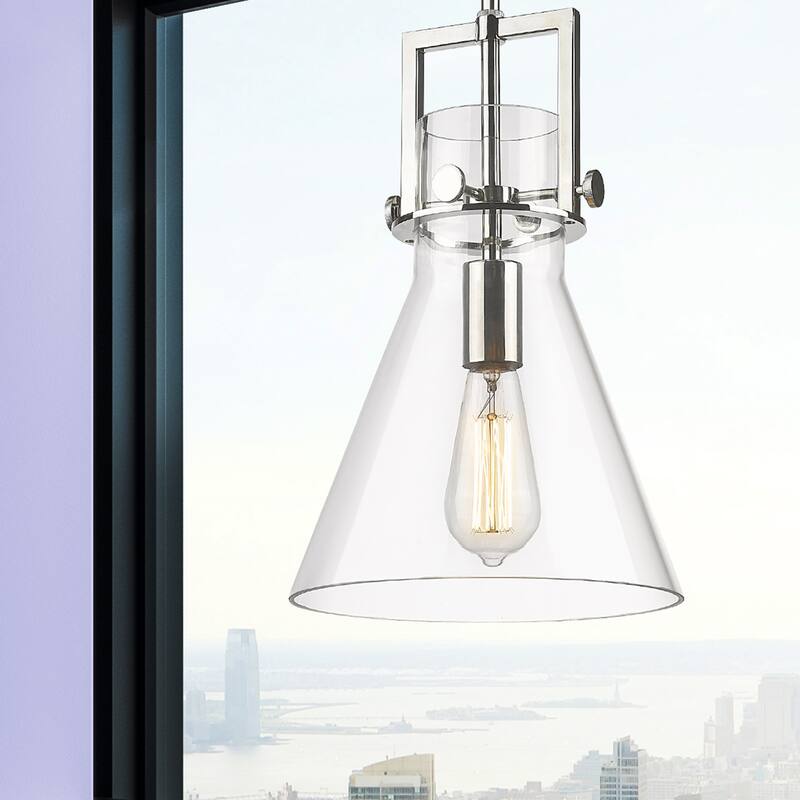 Innovations Lighting Newton Cone - 1 Light 10" Stem Hung Pendant