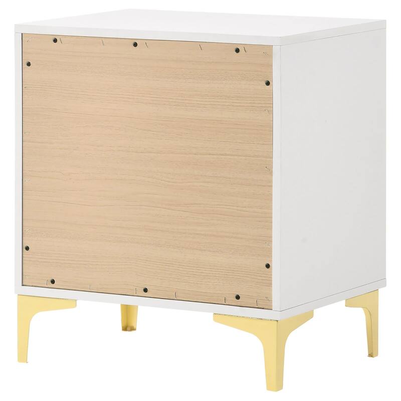 2-Drawer Rectangular Nightstand，Suitable for bedrooms,living rooms,apartments