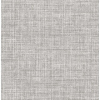 Tuckernuck Grey Linen Wallpaper - 20.5in x 396in x 0.025in