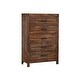 preview thumbnail 4 of 12, Picket House Furnishings Wren King 5PC Platform Storage Bedroom Set In Chestnut