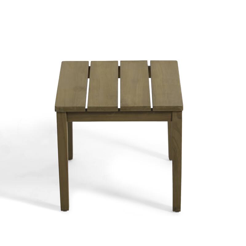 Outdoor Teak Solid Wood Patio Furniture Set Loveseat Armchair Table Collection