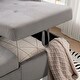 preview thumbnail 4 of 18, 77 Inch Reversible Sectional Storage Sleeper Sofa Bed L-Shape 2 Seat Sectional Chaise