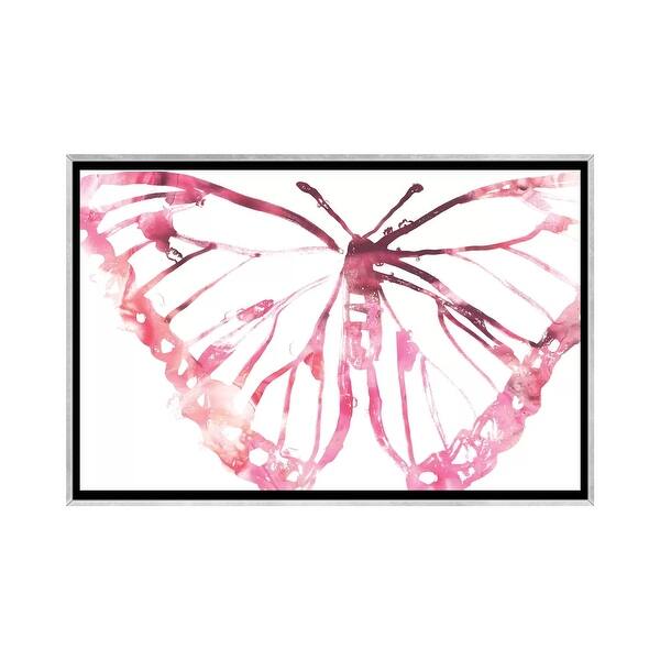 slide 2 of 12, iCanvas "Butterfly Imprint VI" by June Erica Vess Framed Silver - 26x40