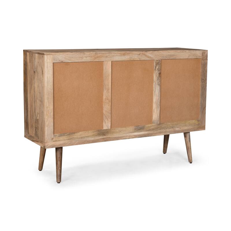 2-Door Sideboard with 3 Drawers - ModernLarge Storage Cabinet for Living Room, Hallway, Dining
