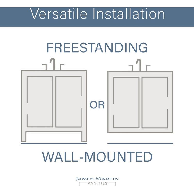 James Martin Vanities E444-V36-3WZ Addison 36" Free Standing Single