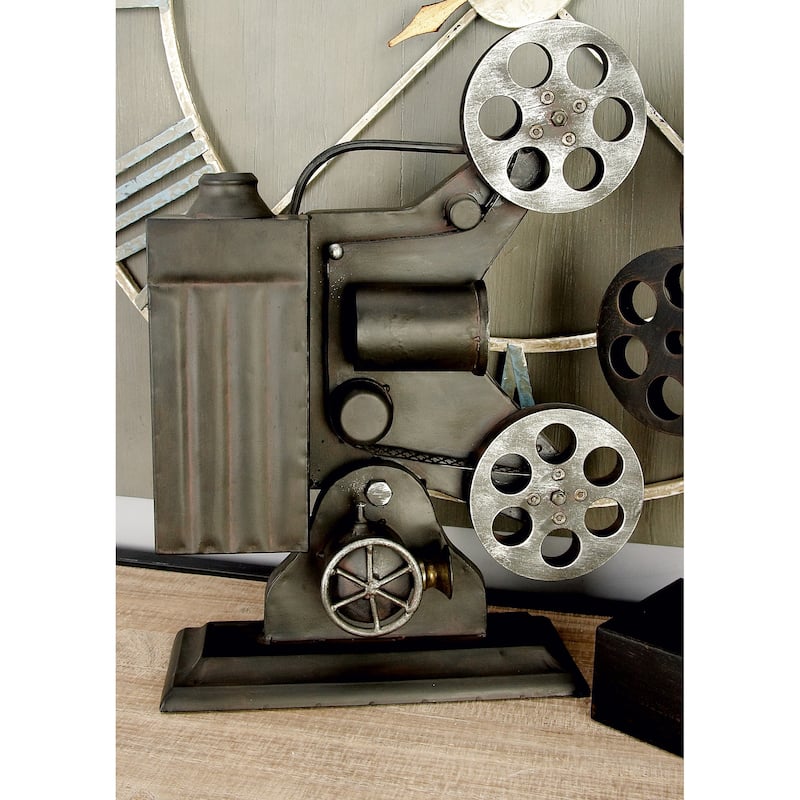 Black Metal Camera Film Decorative Sculpture