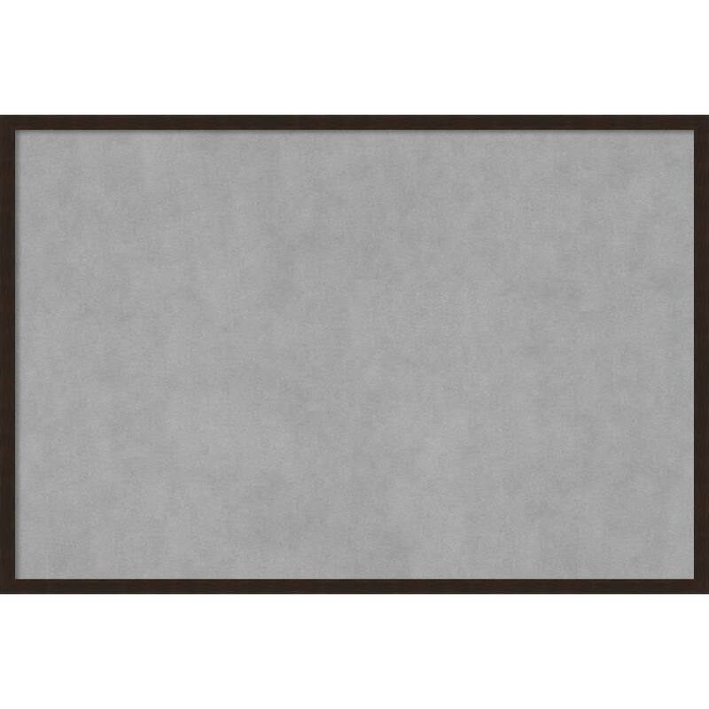 Amanti Art Carlisle Espresso Narrow Framed Magnetic Board