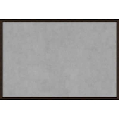 Amanti Art Carlisle Espresso Narrow Framed Magnetic Board