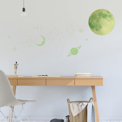 Walplus Glow in Dark Stars Moons Children Wall Sticker Nursery Decor