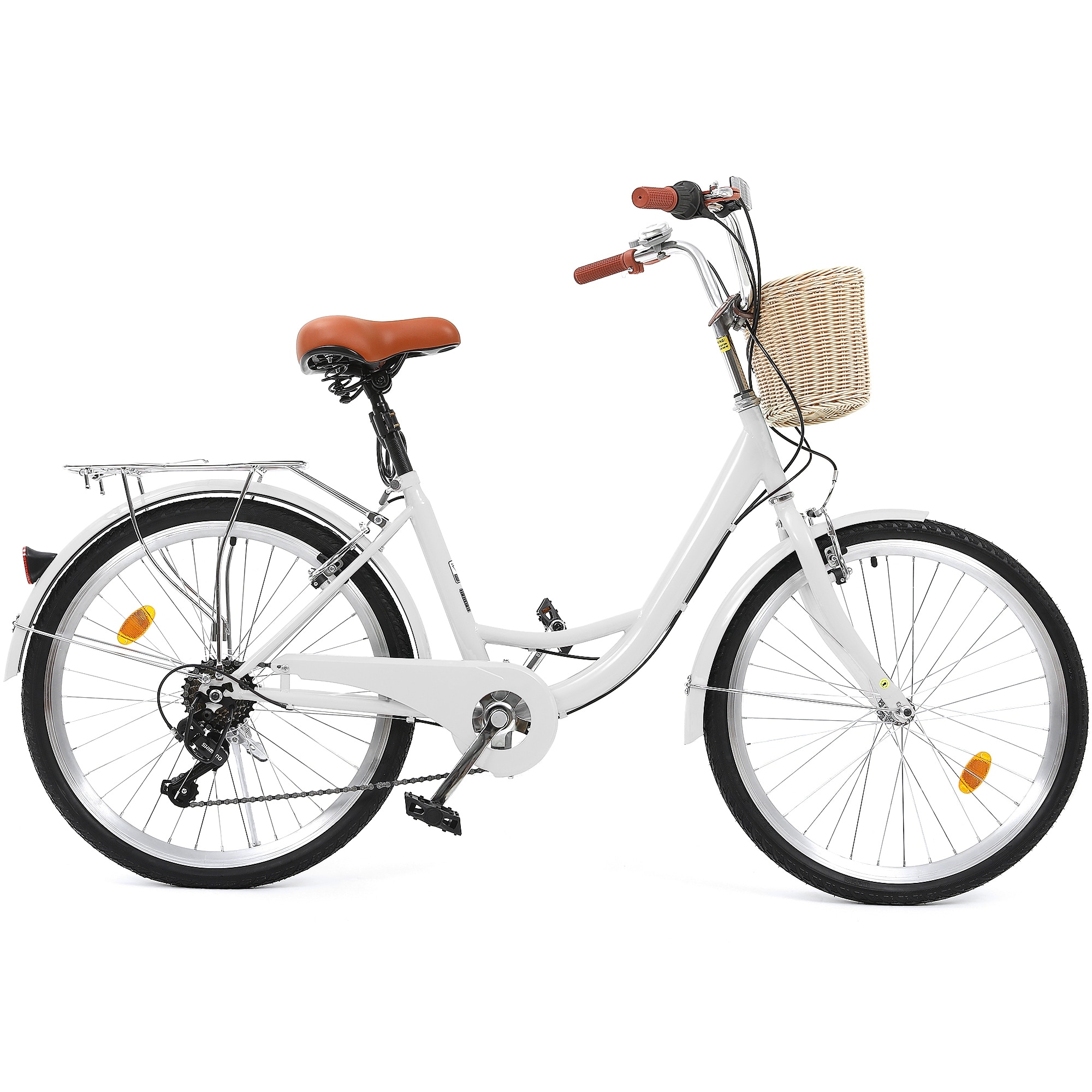 Moasis24 26 7 speed Cruiser Bike Adjustable Step Through Bike Commute Bike Bicycle On Sale Bed Bath Beyond 40162830