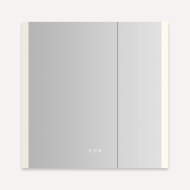 Robern AR3030D4FP2LE AiO Reserve 29-1/4" x 30" Lighted Frameless - Mirror - Mirrored Finish
