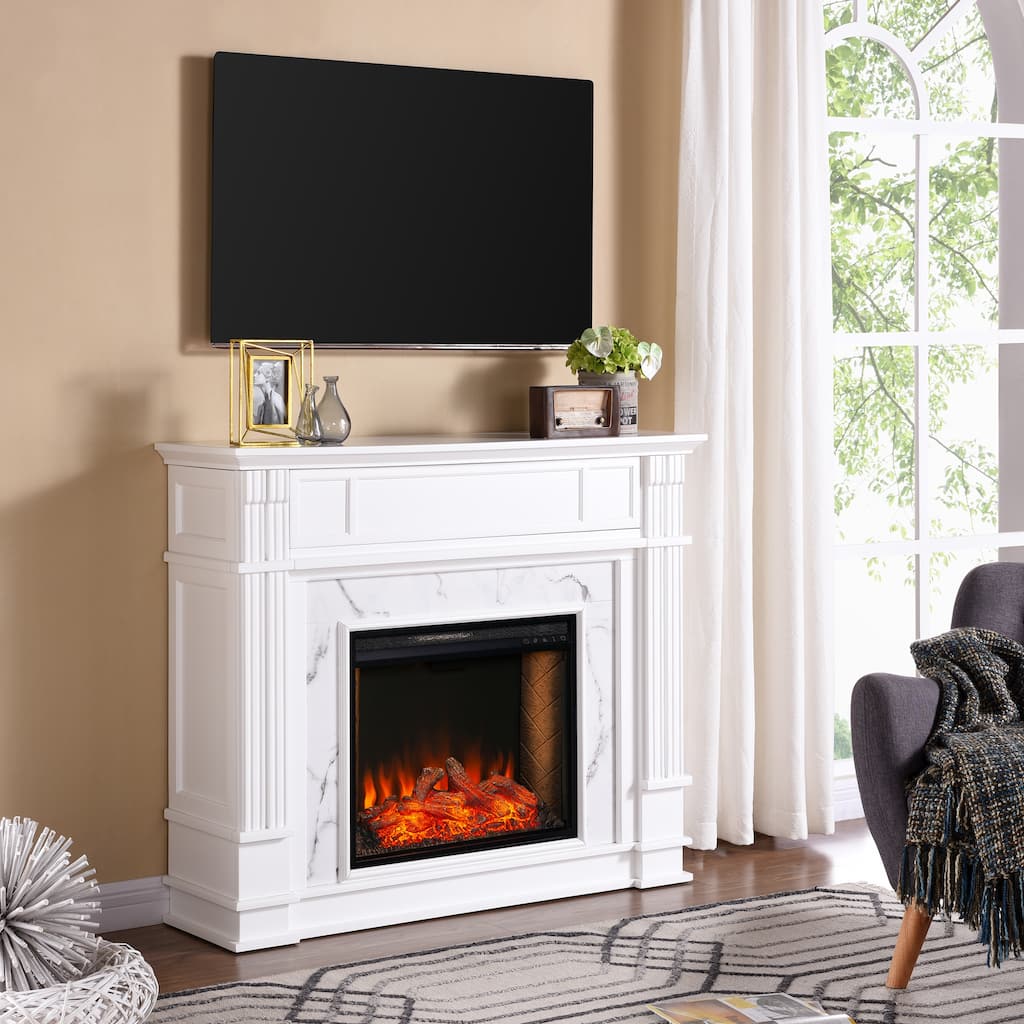 SEI Furniture Highgate Electric Media Fireplace