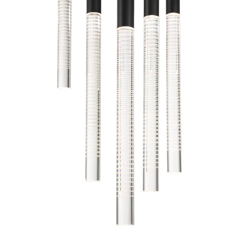 Artcraft Celine Integrated LED Chandelier - Black Finish