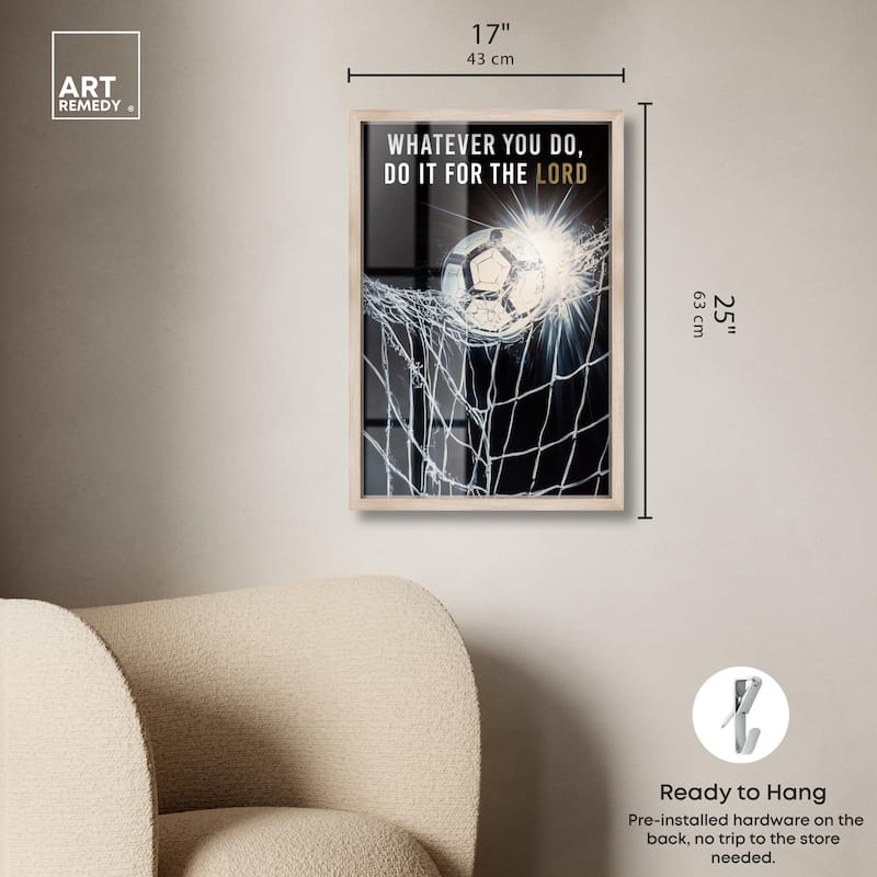 Do it for the Lord Soccer Shadowbox by Art Remedy