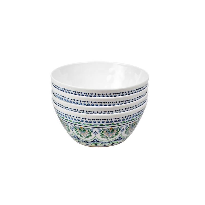 Abode Homewares by TarHong Blue Fontana 12pc Melamine Dinnerware Set