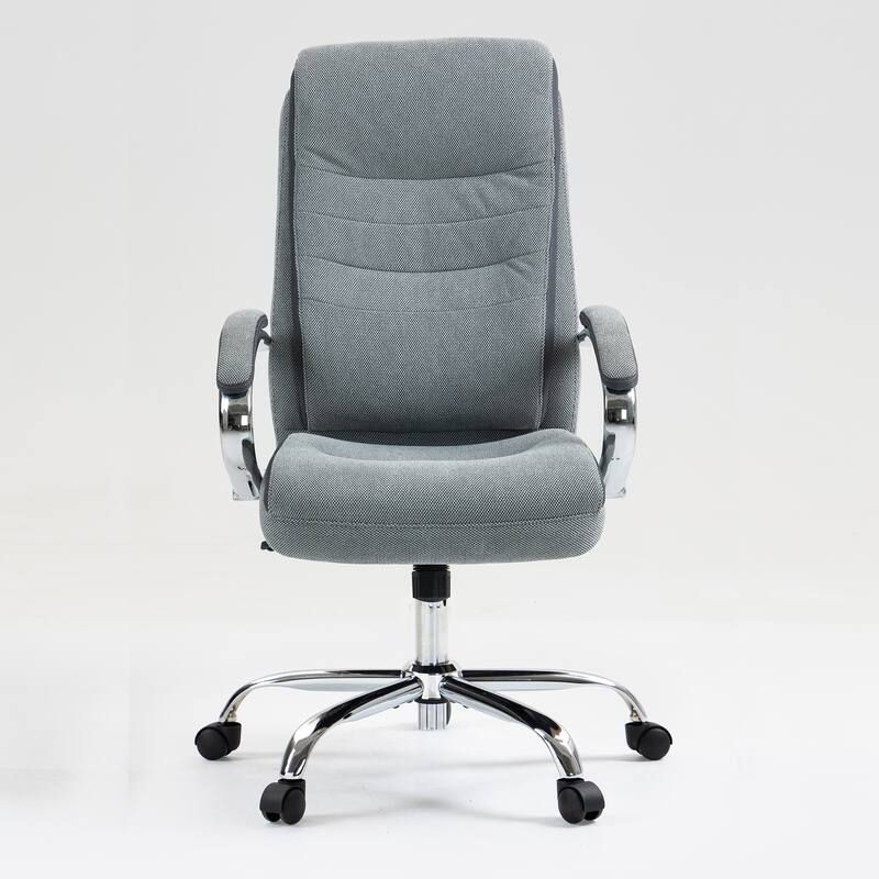 High Back Skin Friendly Cotton Fabric Material Office Chair, Adjustable Height, Sturdy And Stable