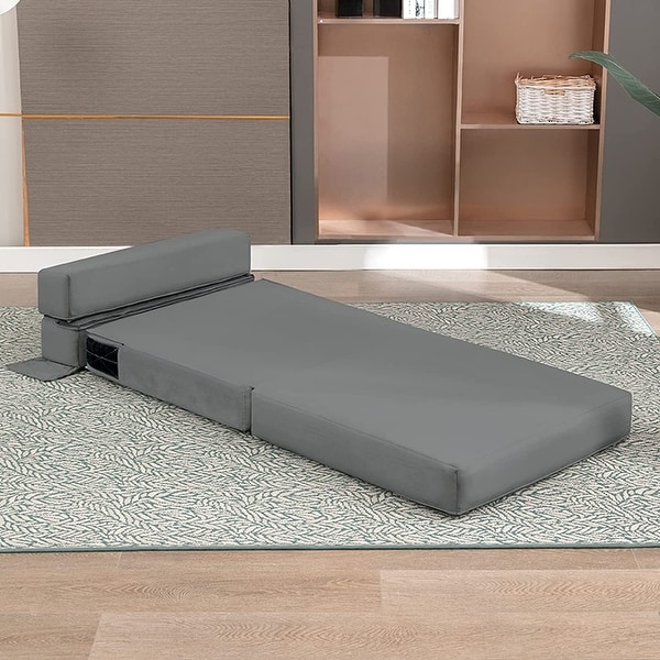 Mixoy Triple Fold Down Sofa Bed Sleeper Sofa 2 In1 Tri Fold Floor