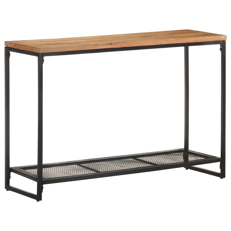 vidaXL Console Table 43.3"x13.8"x29.5" Solid Acacia Wood - 43.3" x 13.8" x 29.5"