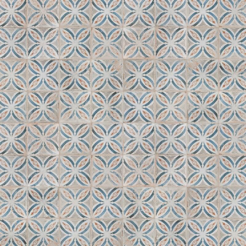Merola Tile Kings Root Petal 17-5/8" x 17-5/8" Ceramic Floor and Wall Tile