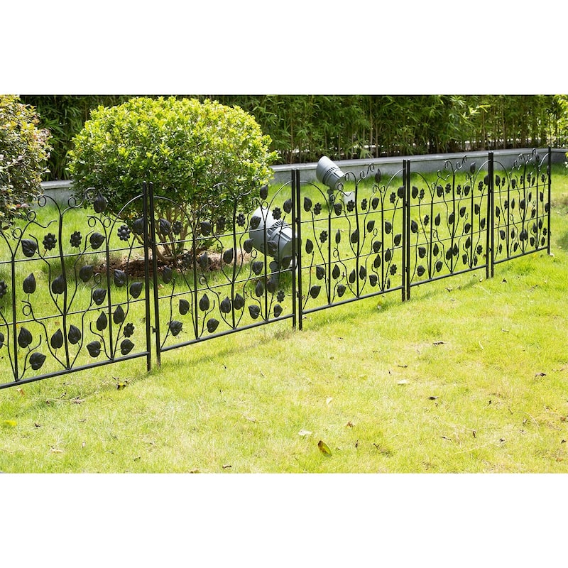 5X Garden Fence Outdoor Decorative Fencing Landscape Wire Border Edge