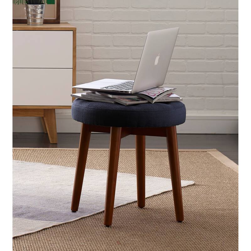 Elle Decor Penelope Round Tuft Stool