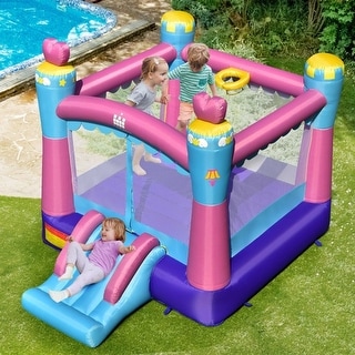 3-in-1 Princess Theme Inflatable Castle without Blower - 104.5" x 131.5" x 98.5"(L x W x H)