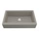 preview thumbnail 1 of 60, Karran Retrofit Apron Quartz Single Bowl Kitchen Sink Concrete