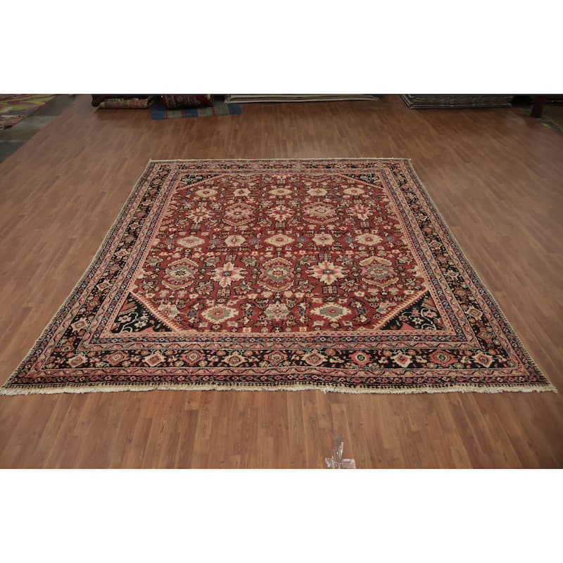 Hand Knotted Oriental 100% Wool Carpet Traditional Floral Oranges & Rust Mahal Area Rug - 12' 0'' X 10' 3''