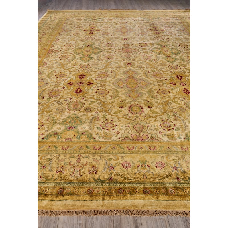 EXQUISITE RUGS ONE-OF-A-KIND Polonaise Hand Knotted Beige Rug - 15'x19'7"