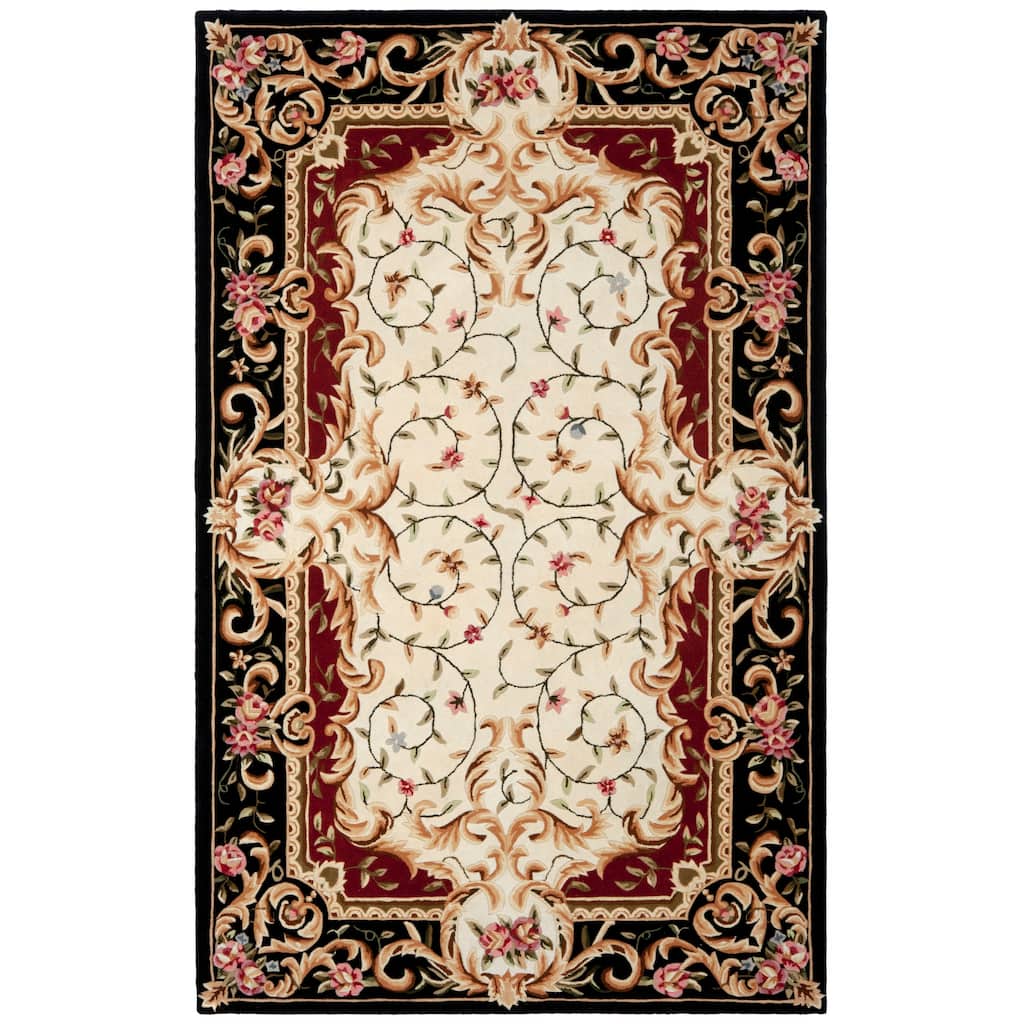 SAFAVIEH Handmade Naples Nolly Traditional Oriental Scrolls Wool Rug