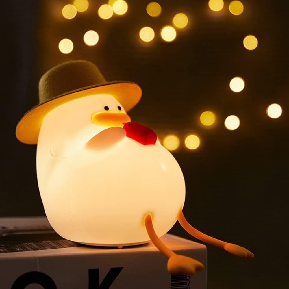 Night Light for Kids LED Cute Duck Lamp with Color...