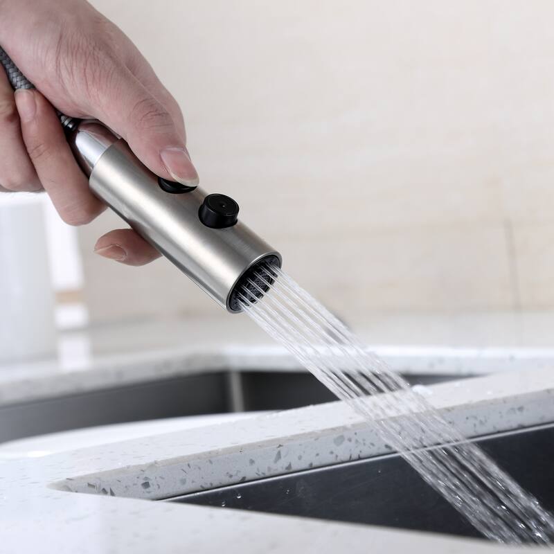 Luxier KTS21 Single Handle Pull Down Sprayer Kitchen Faucet