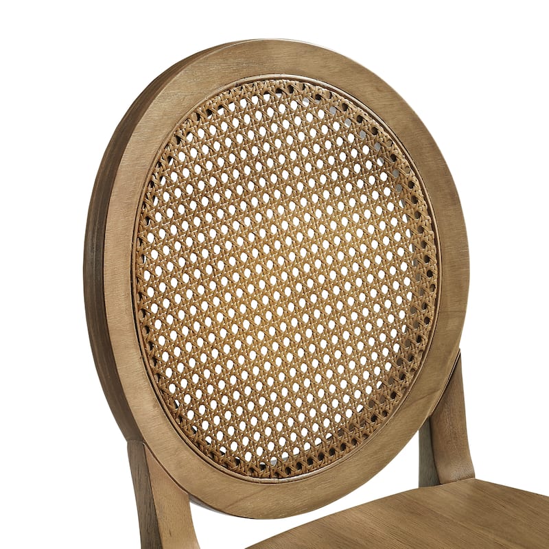 Crosley Katia 2-Piece Cane-Back Counter Stool Set