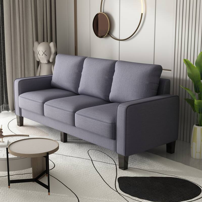 4 Pieces Nordic Style Sofa Set Living Room Sofa, Loveseat and 3 Seats