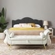 preview thumbnail 51 of 65, Armed Ottoman Bench PU Leather Bench Button Tufted Sofa Stool Bench Footrest Stoolfor Entryway, Living Room and Window
