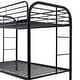 preview thumbnail 4 of 8, Modern Twin over Twin Metal Bunk Bed with Dual Ladders, Sturdy and Durable Design, Plenty of Storage Space, Easy Assembly Guide