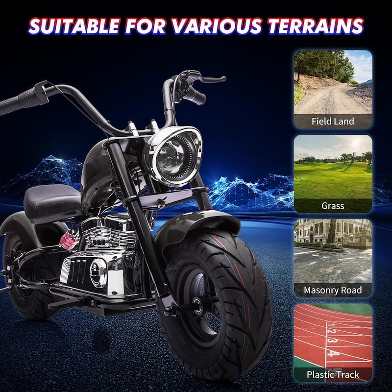 Kids Electric Off-Road Dirt Bike,36V Motorcycle with Top Speed of 16.5 Mph