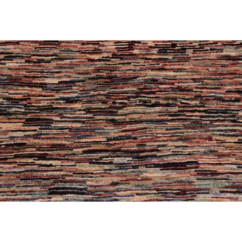 Boho Earthline Gabbeh Hand Knotted Wool Area Rug
