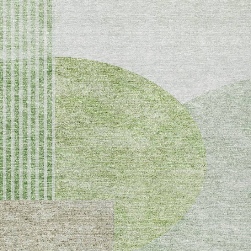 HomeRoots Geometric Transitional Rectangle Outdoor Rug
