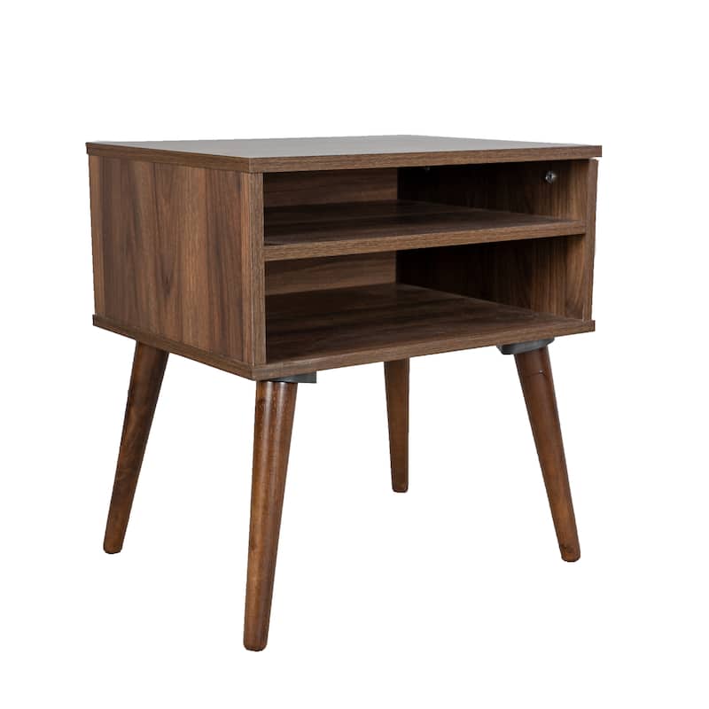 Queen Upholstered Bed Set with 2 Nightstands in Stone Color