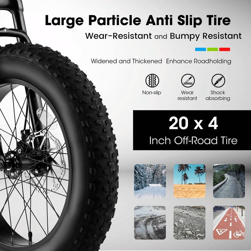 20-Inch Mountain Bike for Kids & Teenagers - High Carbon Steel Frame