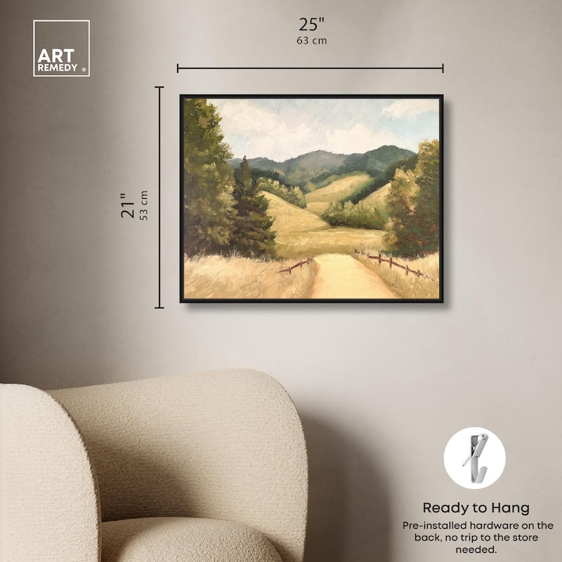 Summer Fields Canvas by Art Remedy