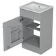 preview thumbnail 7 of 13, Christopher Knight Home - Ethan 18" Bathroom Wooden Vanity with Sink and Storage Cabinet