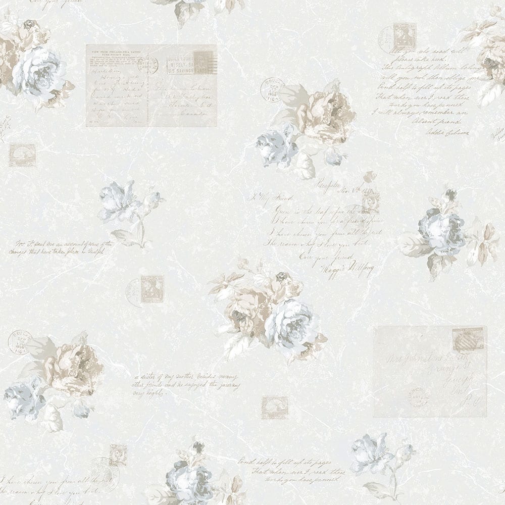 Galerie Wallcoverings Country Cottage Vintage Rose Non-woven Matte Wallpaper Roll