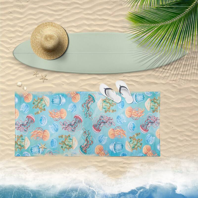 Arkwright Cotton Printed Novelty Beach Towel - 30x60 Inches